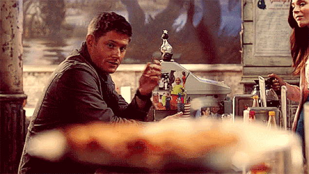 Supernatural's Dean Winchester eyeing pie